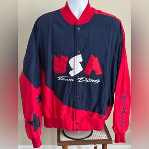 Vintage DISNEY 1996 USA Olympic Games ‘Team Disney’ Nylon Bomber Jacket -
2XL